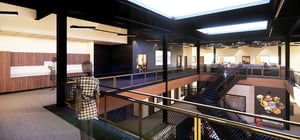Rendering of Sioux Honey second floor balcony view