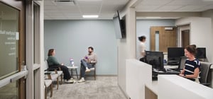 Healthcare reception waiting room