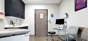 Loring hospital clinic exam room with medical equipment