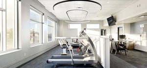 Loring hospital cardiac rehab gym with modern design