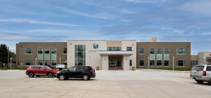 Loring hospital exterior main entrance parking lot