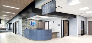 Loring hospital main reception with modern design