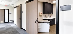 Loring hospital clinic hallway with exam rooms