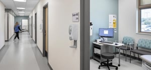 Modern healthcare clinic specialty area exam room