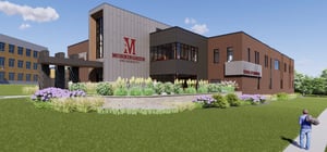 Architectural rendering of Morningside University School of Business exterior