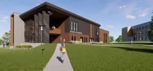 Architectural rendering of Morningside University School of Business exterior