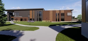 Architectural rendering of Morningside University School of Business exterior