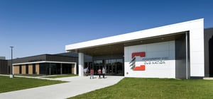 Exterior shot of chamberlain elementary entrance